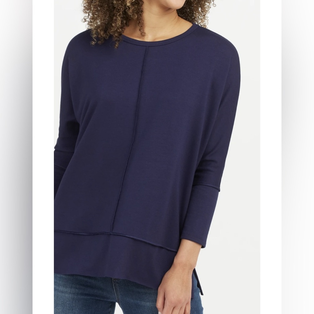 Spanx Perfect Length Dolman 3/4 Sleeve Sweatshirt Size Medium